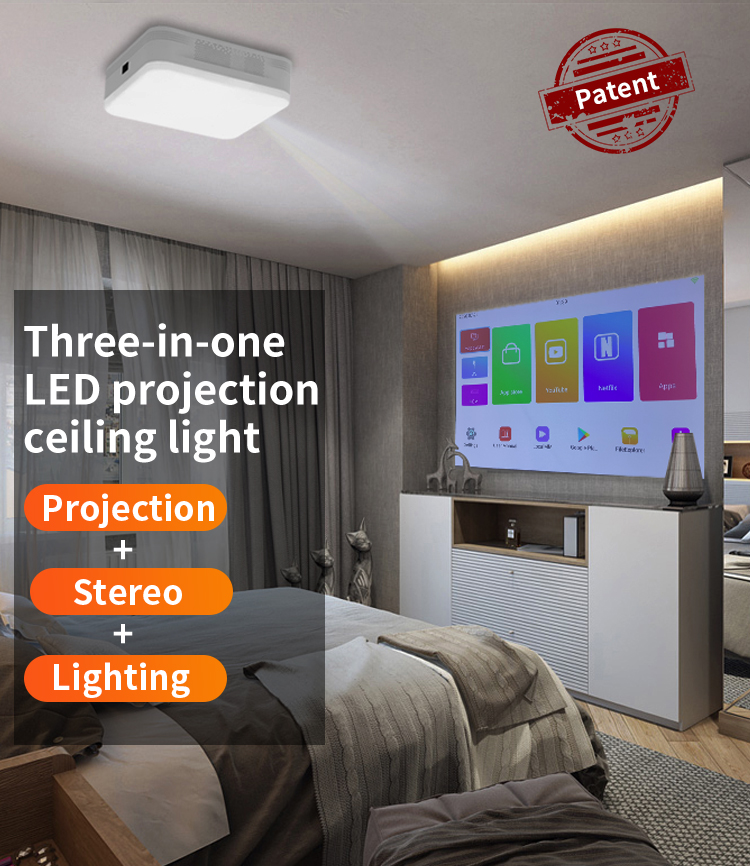 LED projection ceiling light